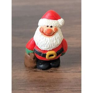 AL 1987 mini Santa toy sack Jolly Happy Village accessory Xmas decor